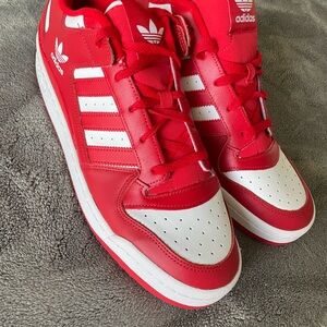 Adidas Forum Low Red and White